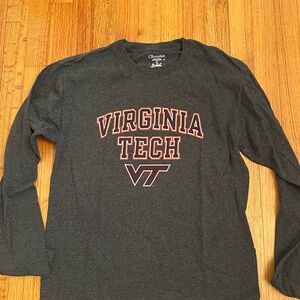 Virginia Tech Basic Long-Sleeved T-Shirt:  by Champion size M (c6